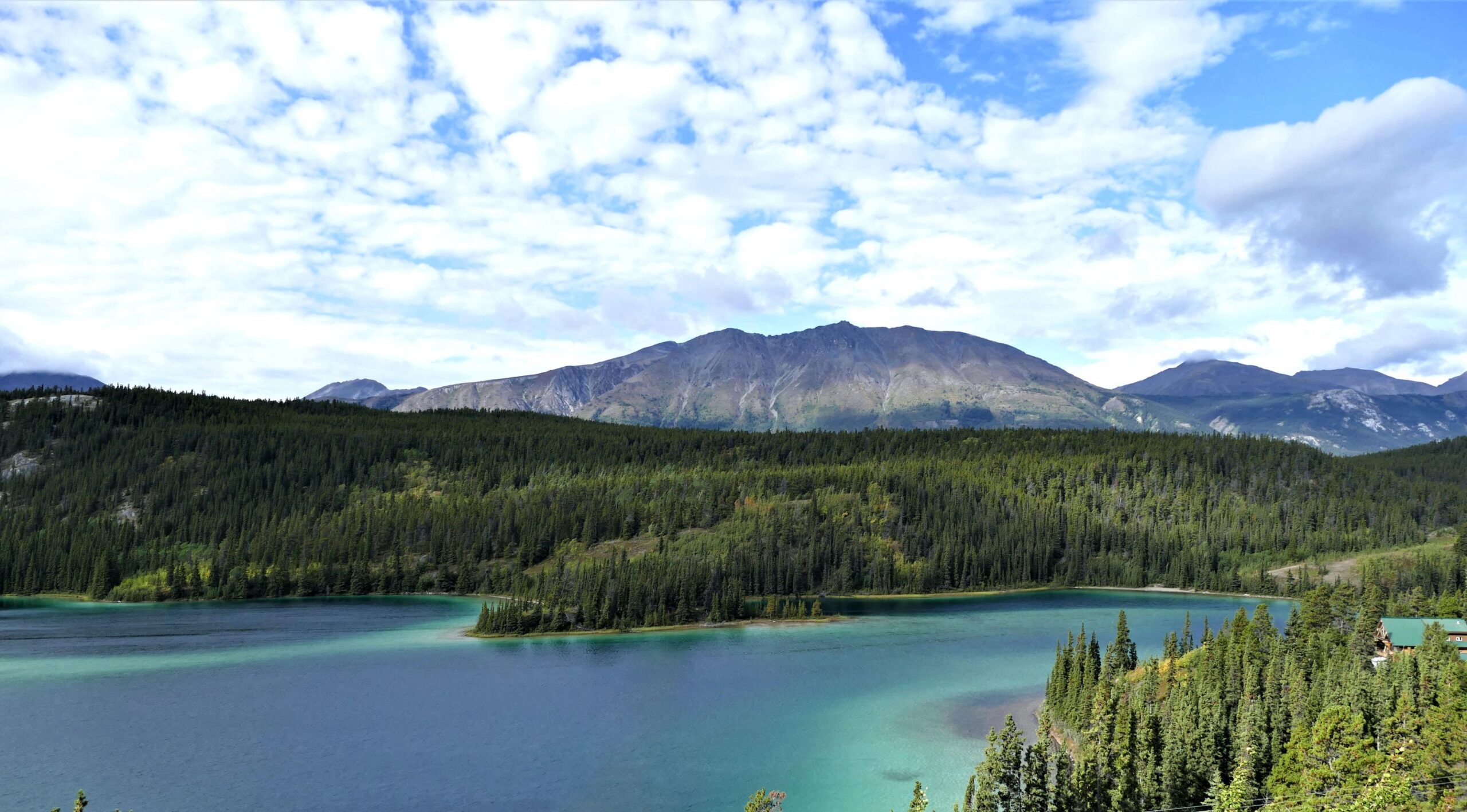 Photo of a lake in Whitehorse, Yukon.