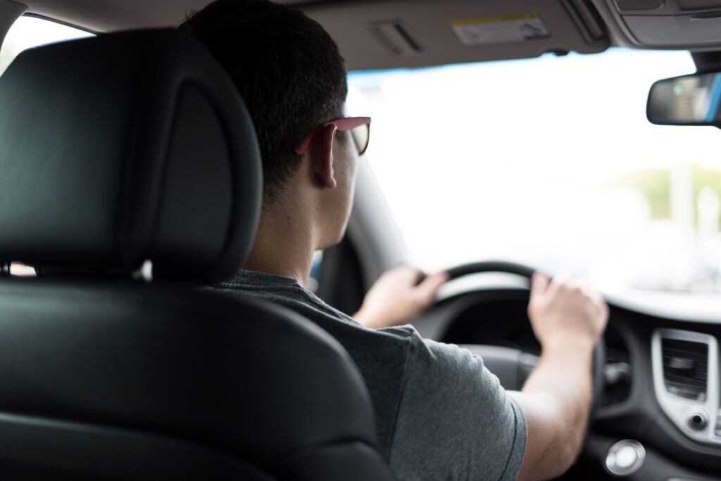 Image of someone driving a car in Ontario.