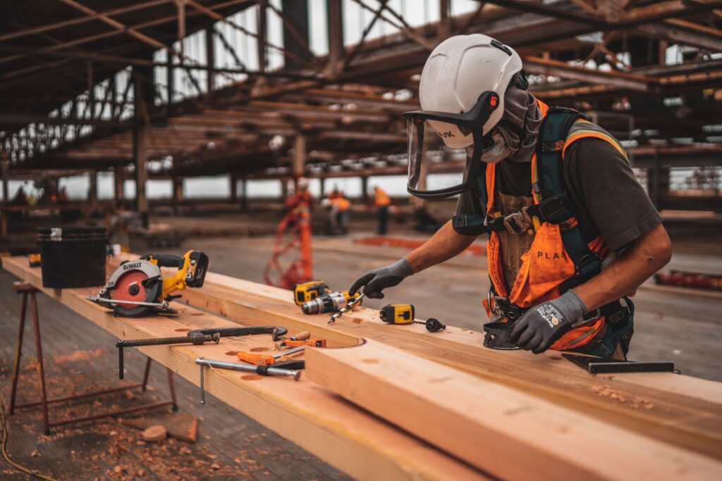 Construction worker in Canada