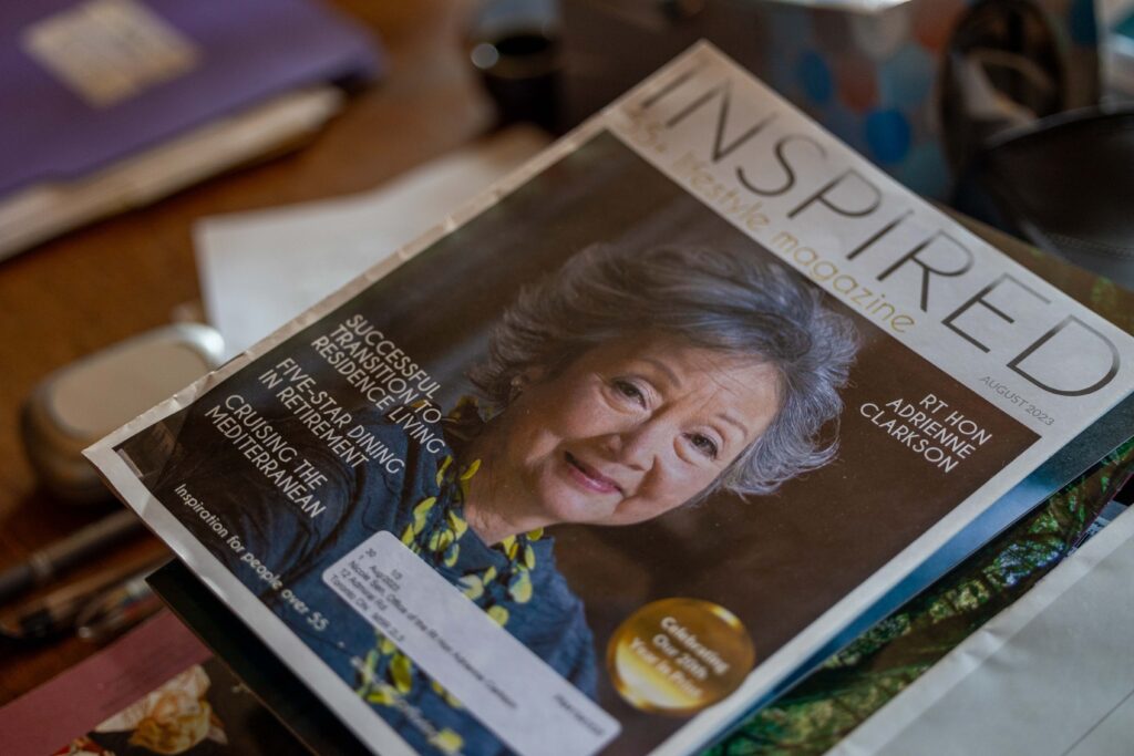 Photo of a magazine with Adrienne Clarkson on the cover.