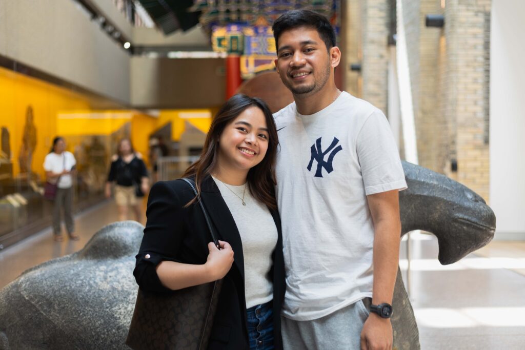 Photo of Fiona Terrence Caringal at the Royal Ontario Museum in Toronto