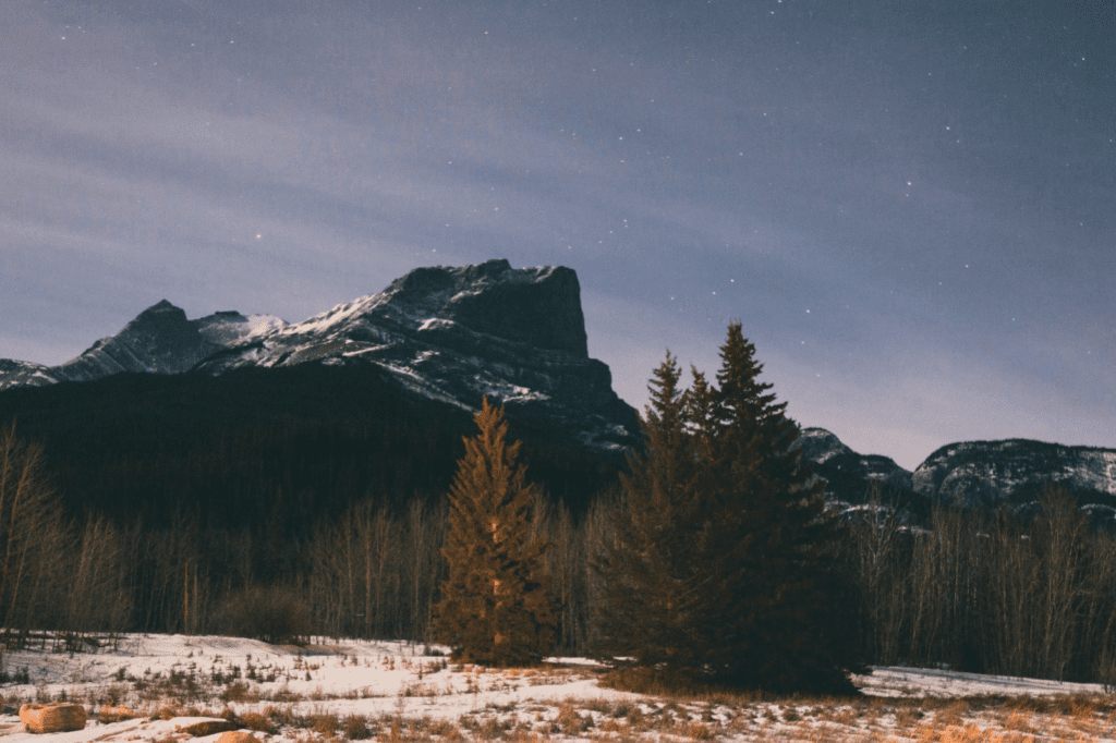 black and white mountain 