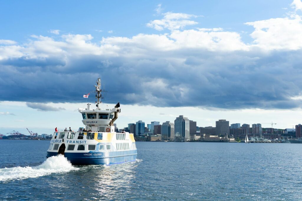 Ferry on water