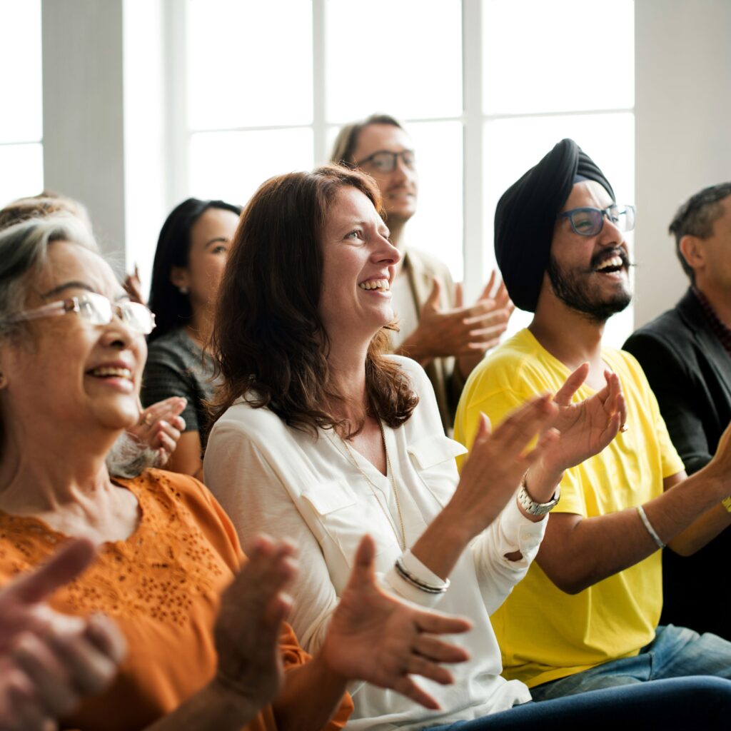 Community members enjoying music in Toronto.